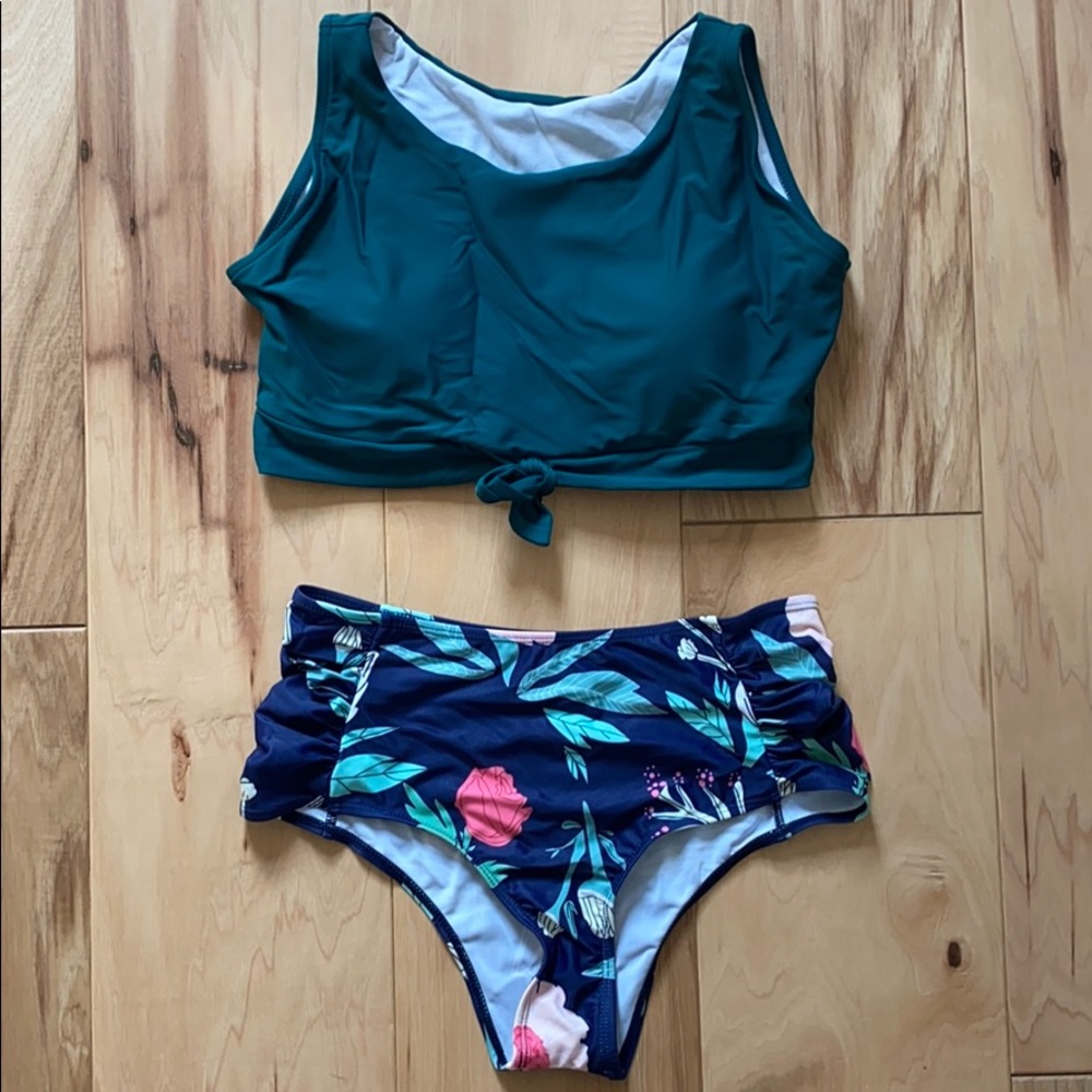 2 piece high waisted bikini